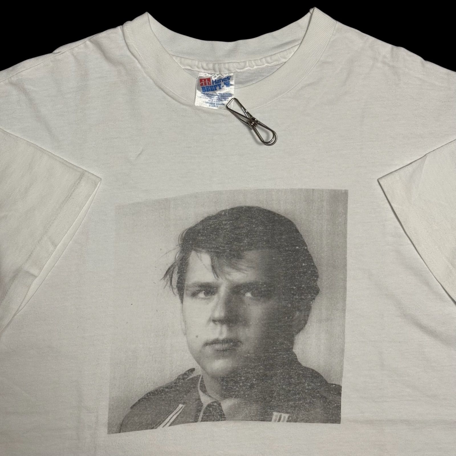 90s USA製 誰やねんフォトTシャツ おもろいTシャツ Hanes Beffy 
