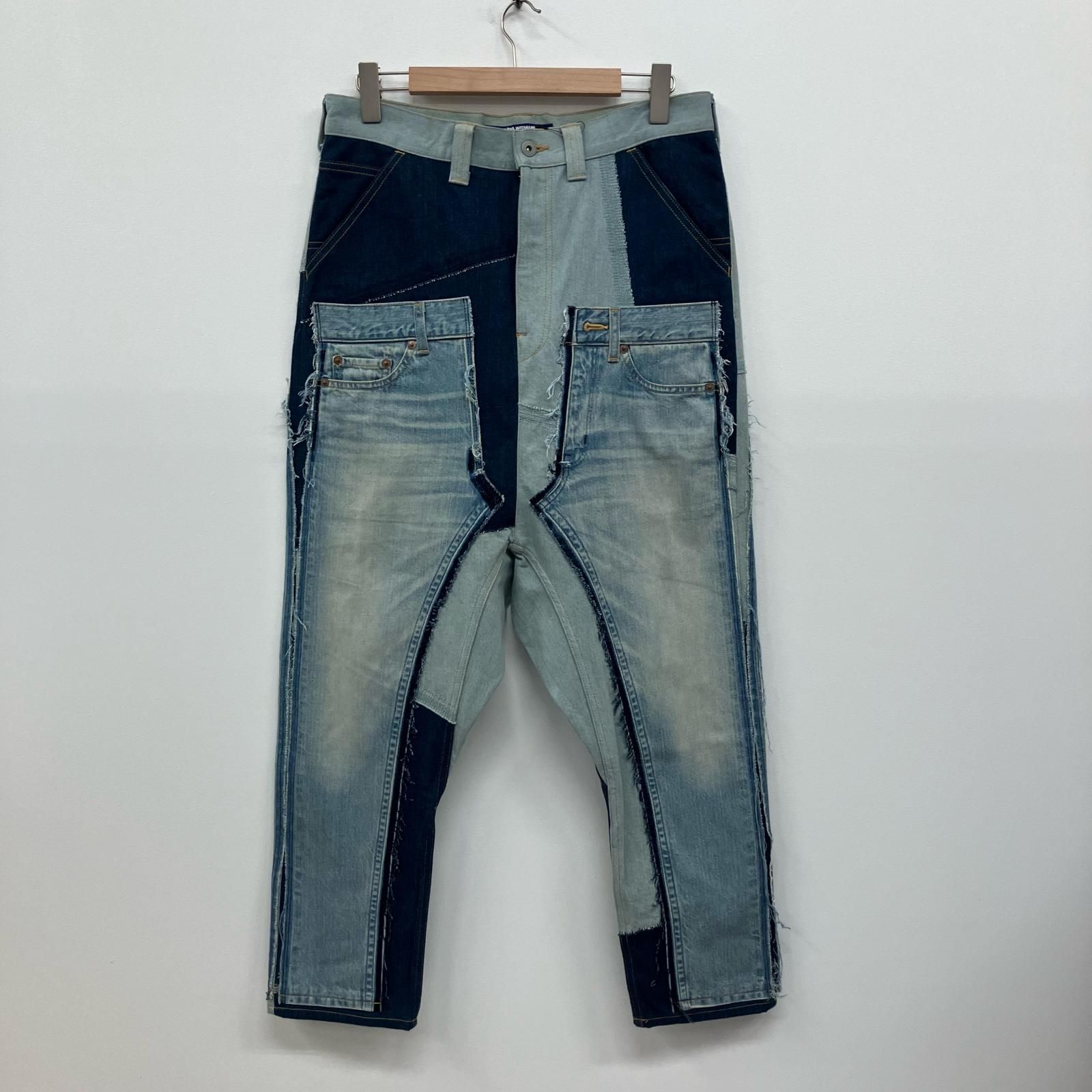 イオン広店 JUNYA WATANABE COMME des GARCONS MAN | ジュンヤワタナベコムデギャルソンマン デニムパンツ パッチワークデニムパンツ WO-P016-051-1 ライトブルー サイズ S 107