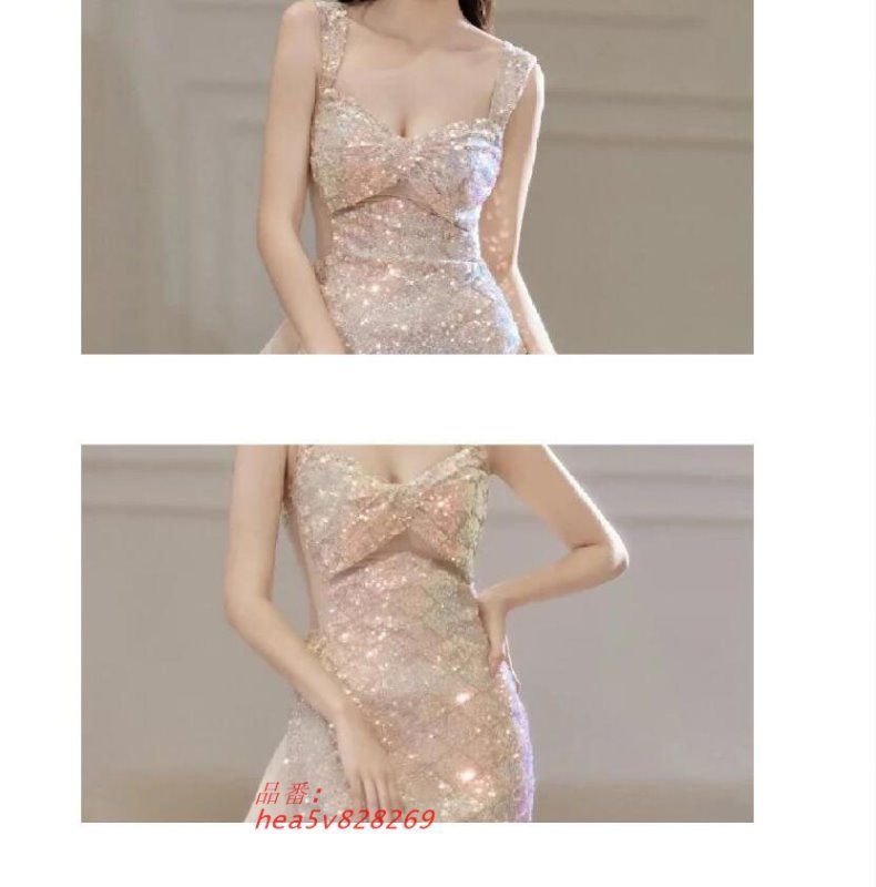  マーメイドドレス スパンキラキラドレス 素敵 イブニングドレス 発表会ドレス マーメイドライン 結婚式ドレス 二次会ドレス ロングドレス hea 5 v 828269 その他 ブライダル小物