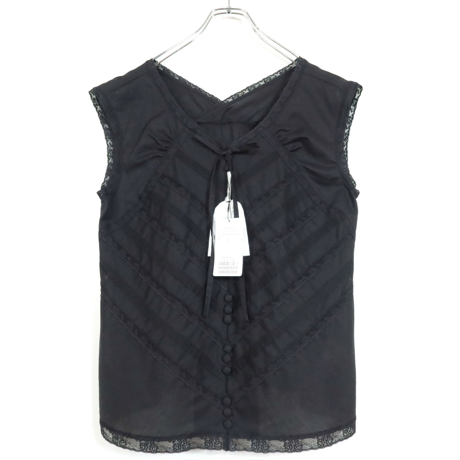 ❣️金麦出品❣️インゲボルグ　定価29,700円2024年チュニックブラウス 新品】インゲボルグ☆2024年製！レース付きノースリーブブラウス