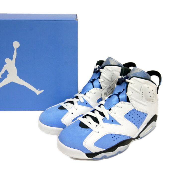 NIKE ナイキ 国内正規 AIR JORDAN 6 RETRO AJ6 エアジョーダン6 レトロ CT8529-410 UNC UNIVERSITY  BLUE WHITE ユニバーシティブルー 青 白 US8.5 26.5 - メルカリ