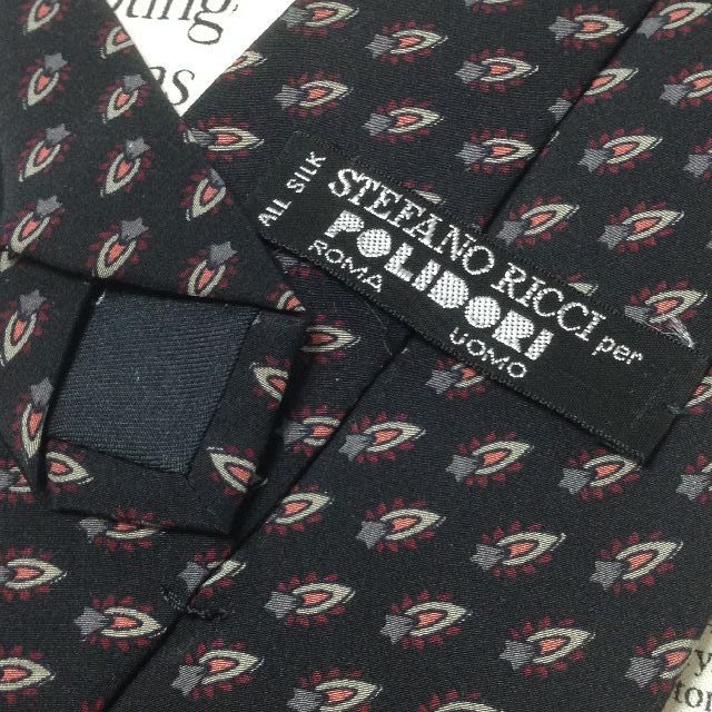 ステファノリッチ STEFANO RICCI 微光沢 ネクタイ シルク パターン柄 ミックス H-006804 ゆうパケット ネクタイ 小物
