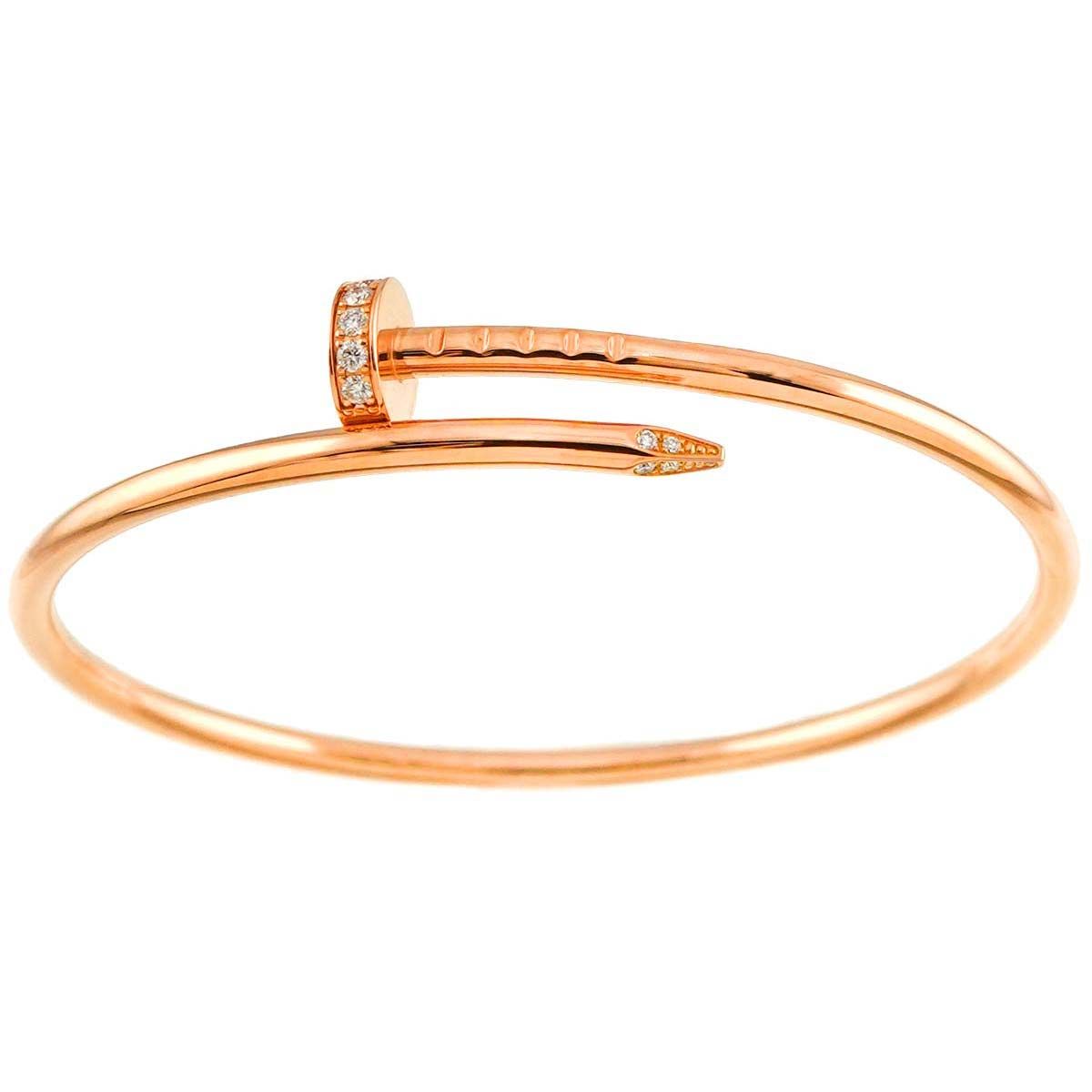 カルティエ Cartier ジュストアンクル SM #16 ブレスレット ダイヤ K18