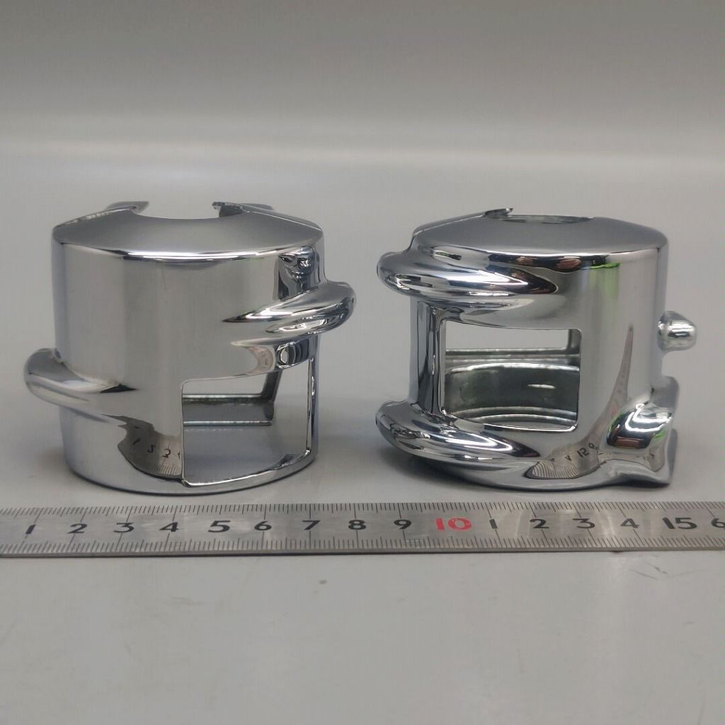 ホンダ VT600 750 VTX1300C VLX Aero VT1300 クロームメッキ スイッチ ハウジング ハンドルスイッチ BRIGHTFACE_UK