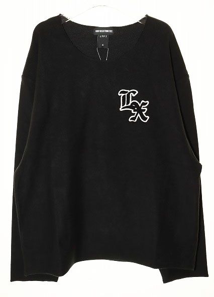 LYFT × GOD SELECTION XXX LIMITED CUT OFF LONG T-SHIRT BLACK
