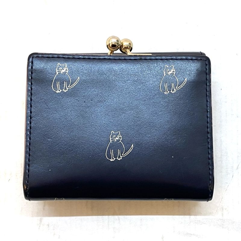 ポールスミス★キャットドゥードル がま口3つ折り財布ミニ財布★ダークグリーン ポールスミス☆キャットドゥードル がま口3つ折り財布ミニ財布