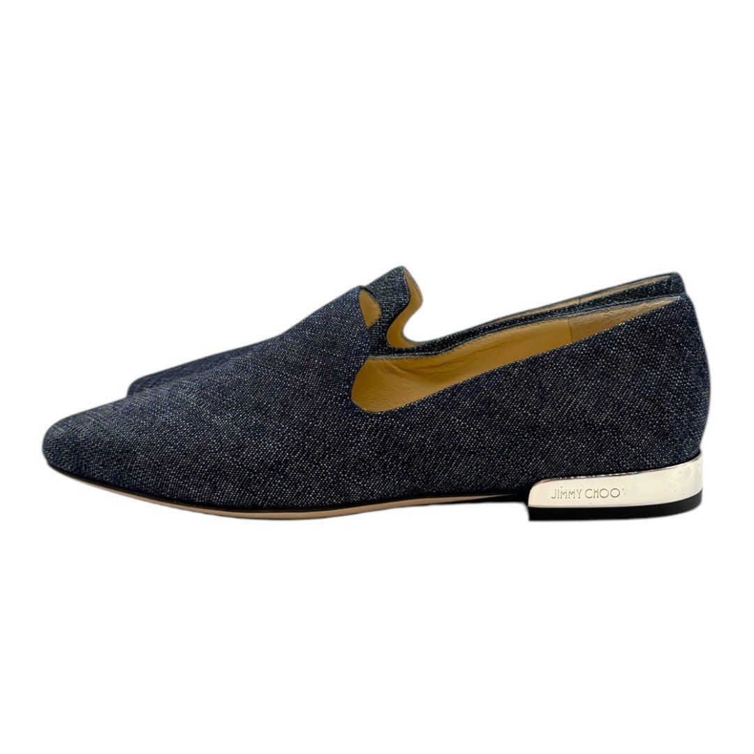 ジミーチュウ JIMMY CHOO フラットシューズ オペラシューズ デニム 新品未使用】ジミーチュウ JIMMY CHOO フラットシューズ オペラ