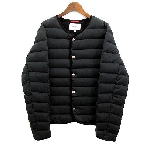 ヴァンソンエミレイユ Vincent et Mireille ステッチレス ダウンカーディガン ジャケット ブラック 黒 42 VM212SD26190 美品