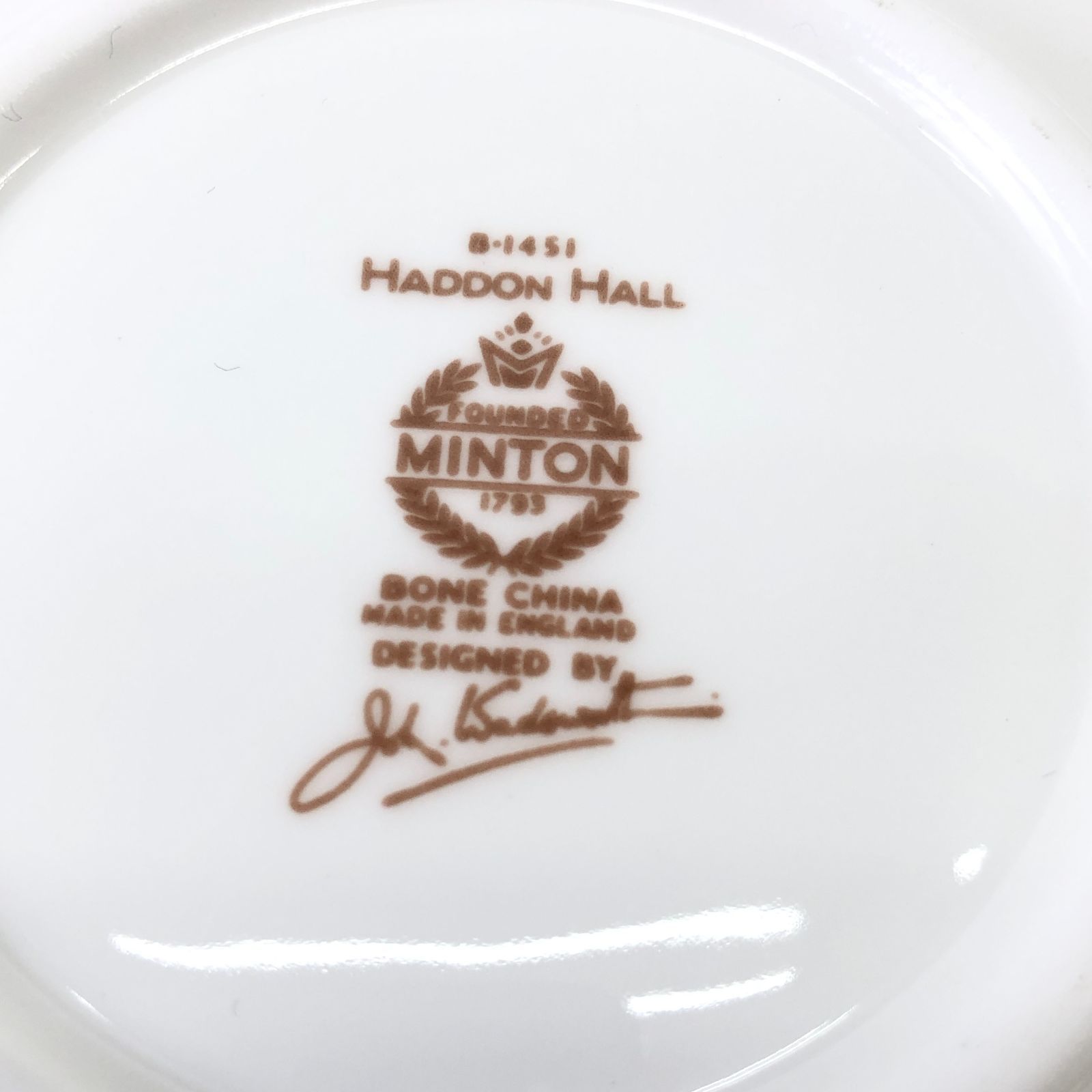 MINTON ミントン カップ&ソーサー 5客セット HADDON HALL ボーンチャイナ 24f菊