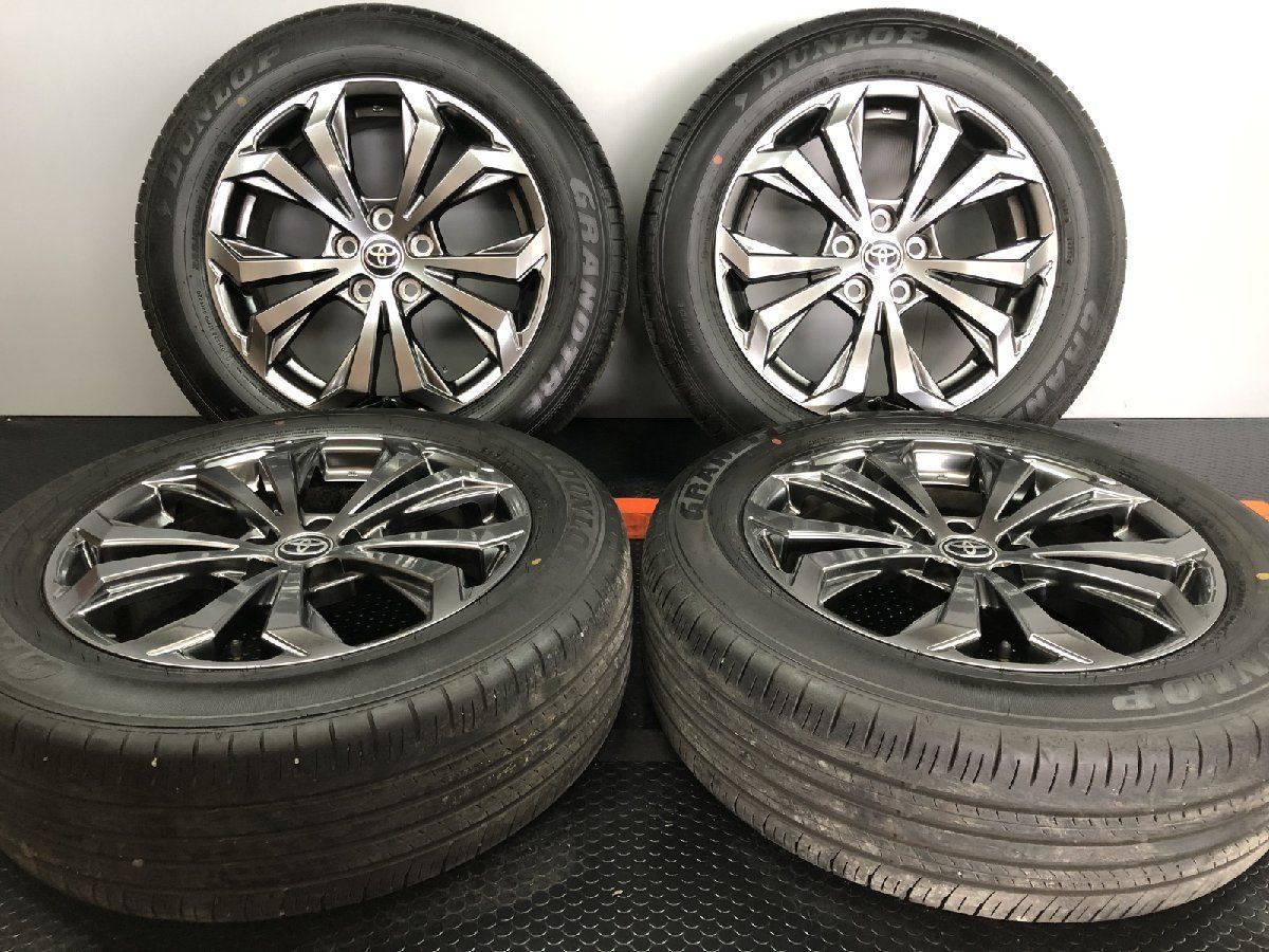 DUNLOP GRANDTREK PT30 225|60R18 夏タイヤ TOYOTA トヨタ RAV4 Gグレード 後期 純正ホイール 18インチ 7J5HPCD114.3 35 STB012