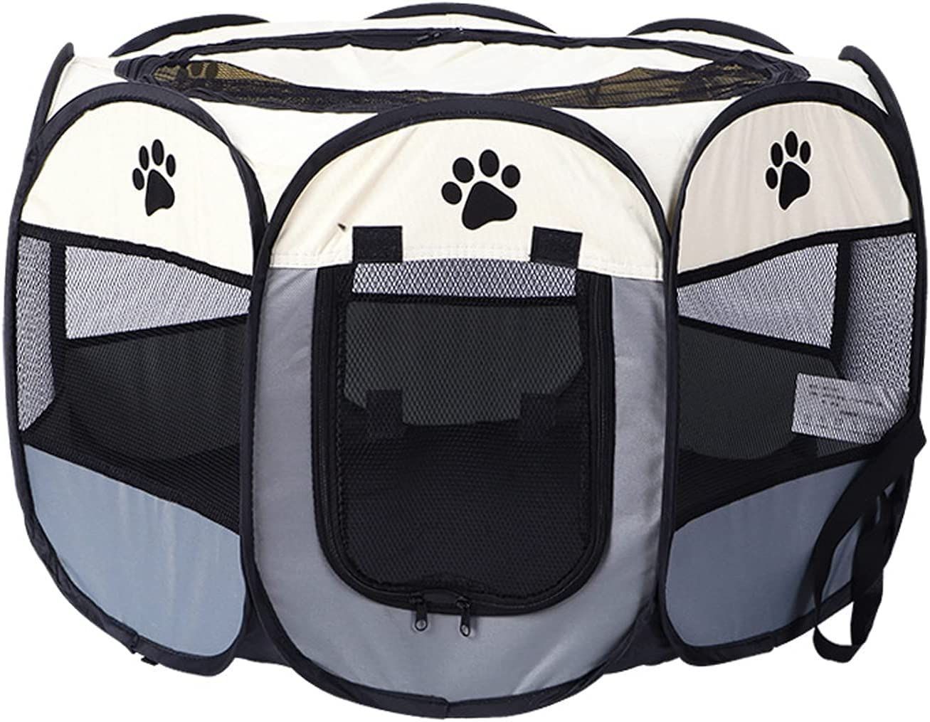 L POSTAO 八角形 ペット用 折り畳み ケージ ペット 折りたたみ サークル プレイサークル ペットテント 犬 ゲージ 折りたたみ ペットハウス ケージ サークル ケージ アウトドア コンパクト 犬用 