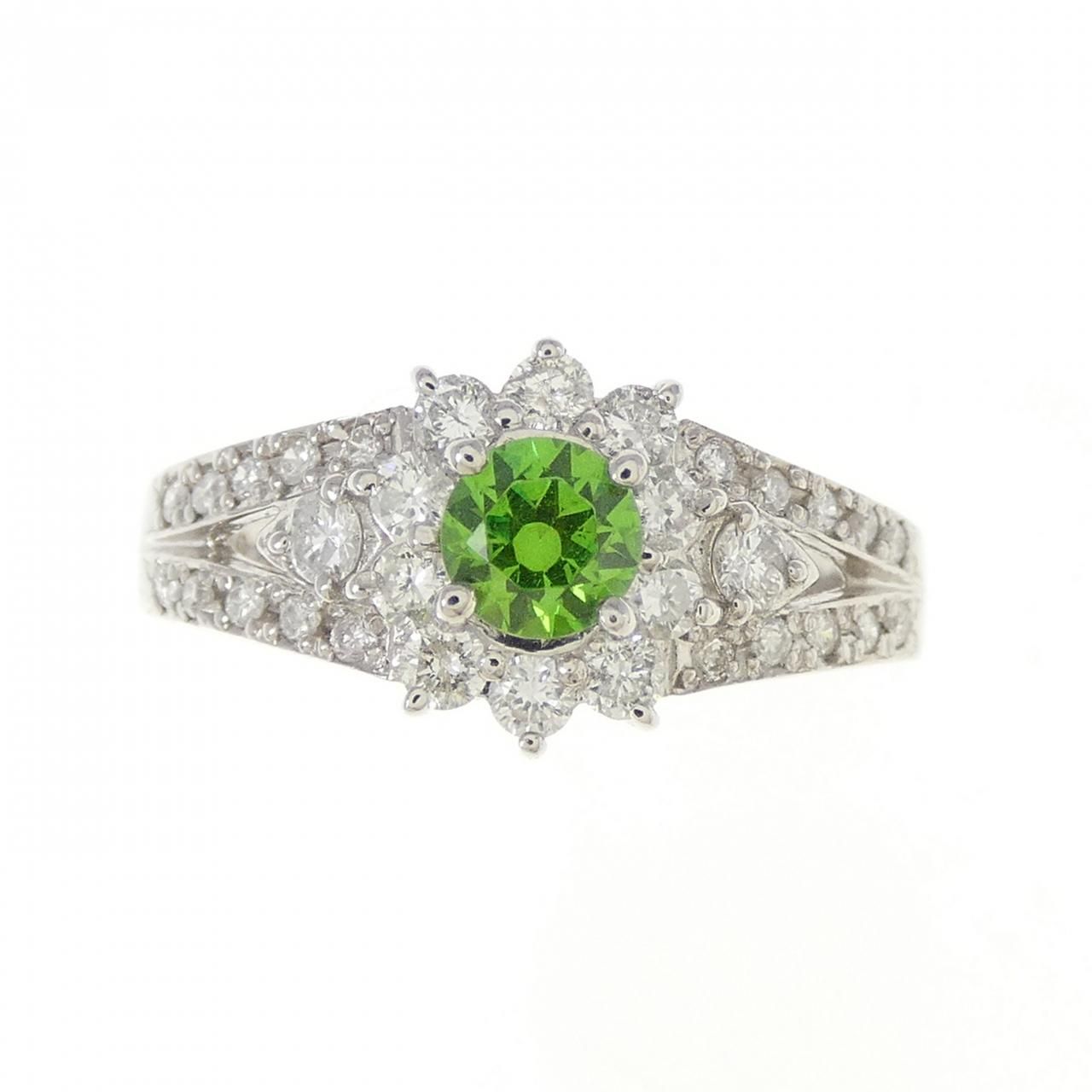 PT900 デマントイドガーネット リング 0.37CT - メルカリ 