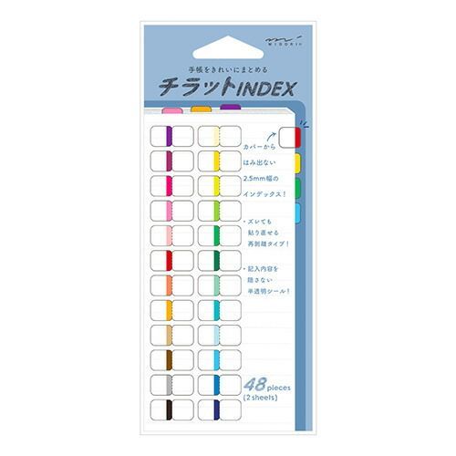 まとめ ミドリ インデックスラベル S チラット 24色 ビビッド 82469 ×30セット