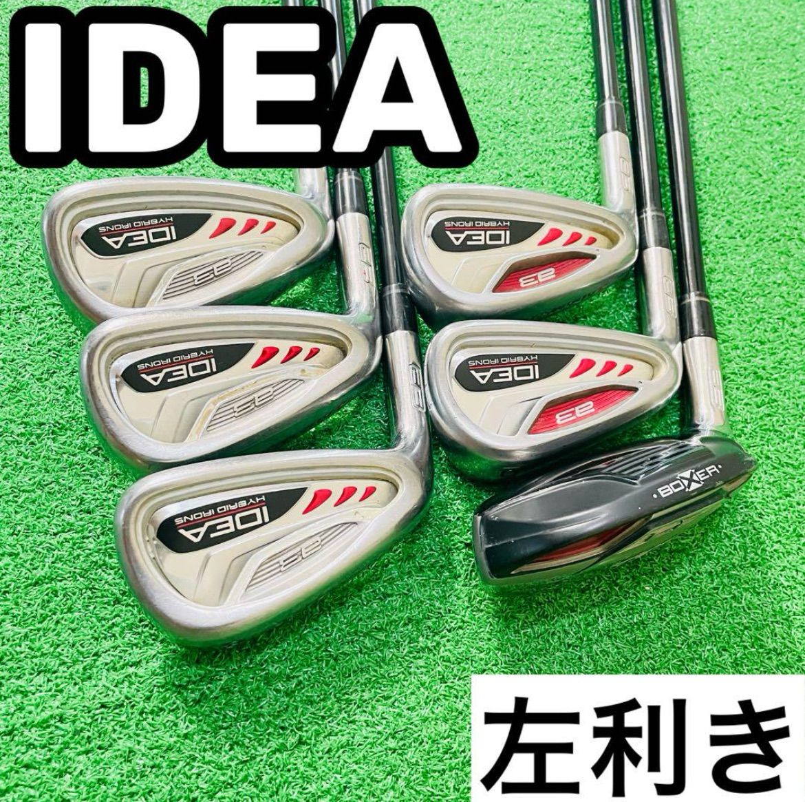 8914 ADAMSGOLF IDEA レフティ 左利き アイアン6本セット ゴルフクラブ メンズ フレックスS 5.6.7.8.9.P 送料無料 匿名配送