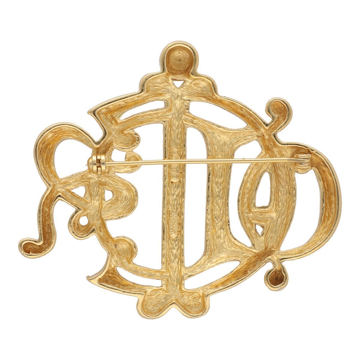 【未使用級】クリスチャンディオール ブローチ エンブレム 中古】 Christian Dior クリスチャン・ディオール ブローチ