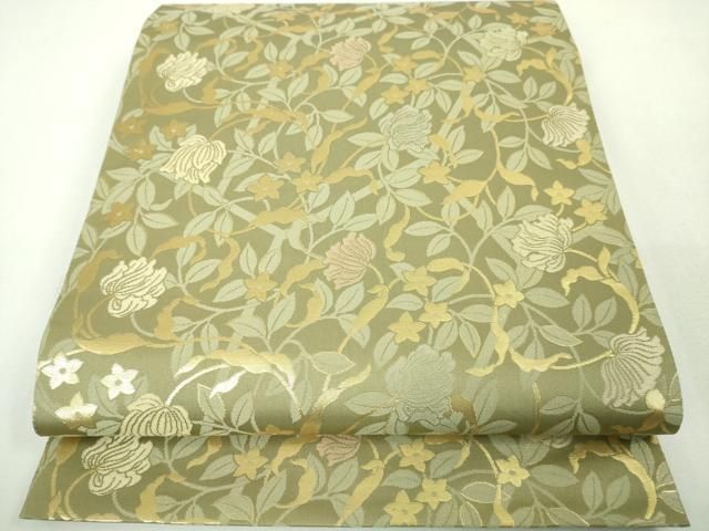 平和屋本店□極上 西陣織 陰山織物謹製 箔屋清兵衛 六通柄袋帯 高台寺  