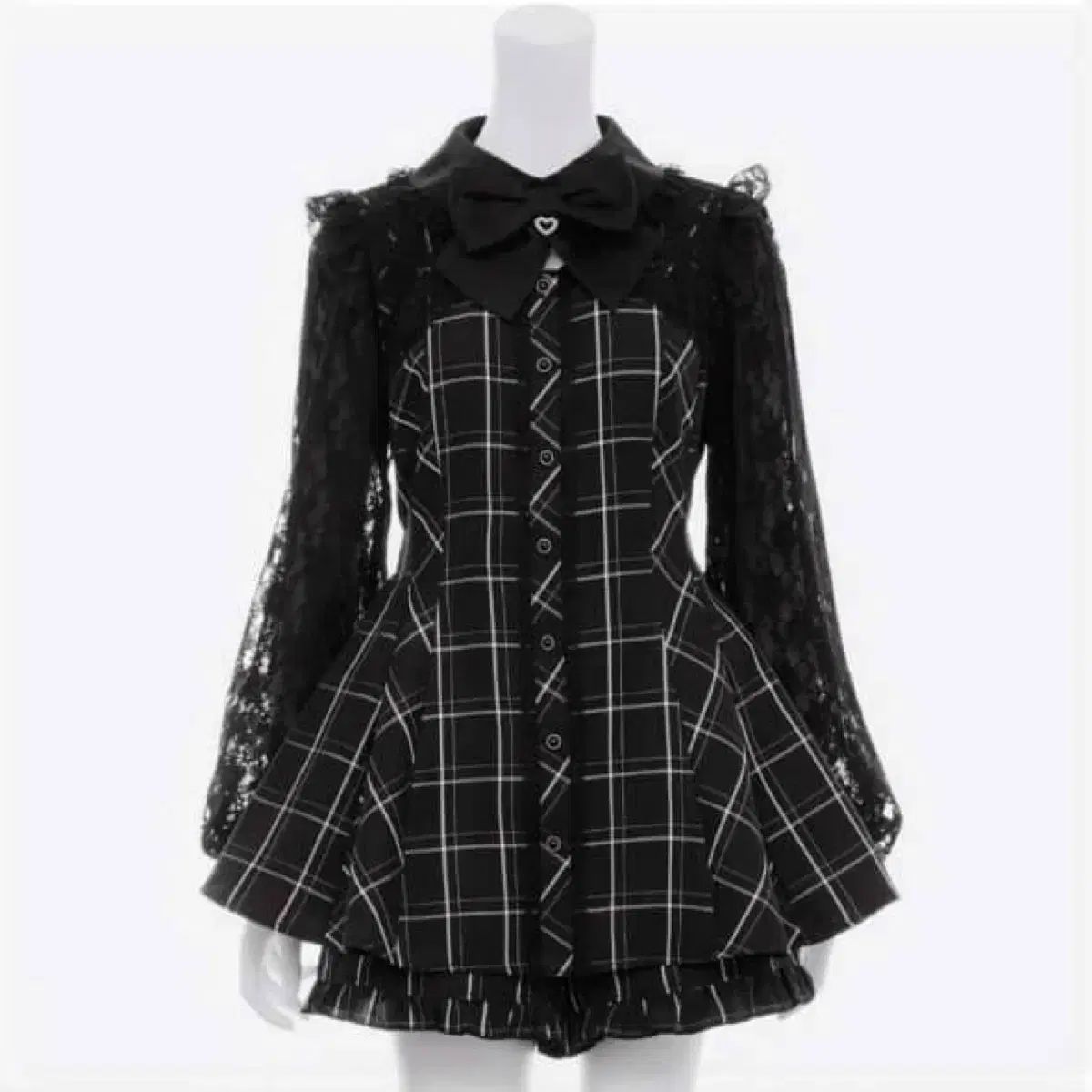 Secret Honey シークレットハニー ボレロ チェック セットアップ 長袖 黒 LIZ LISA リズリサ 地雷系