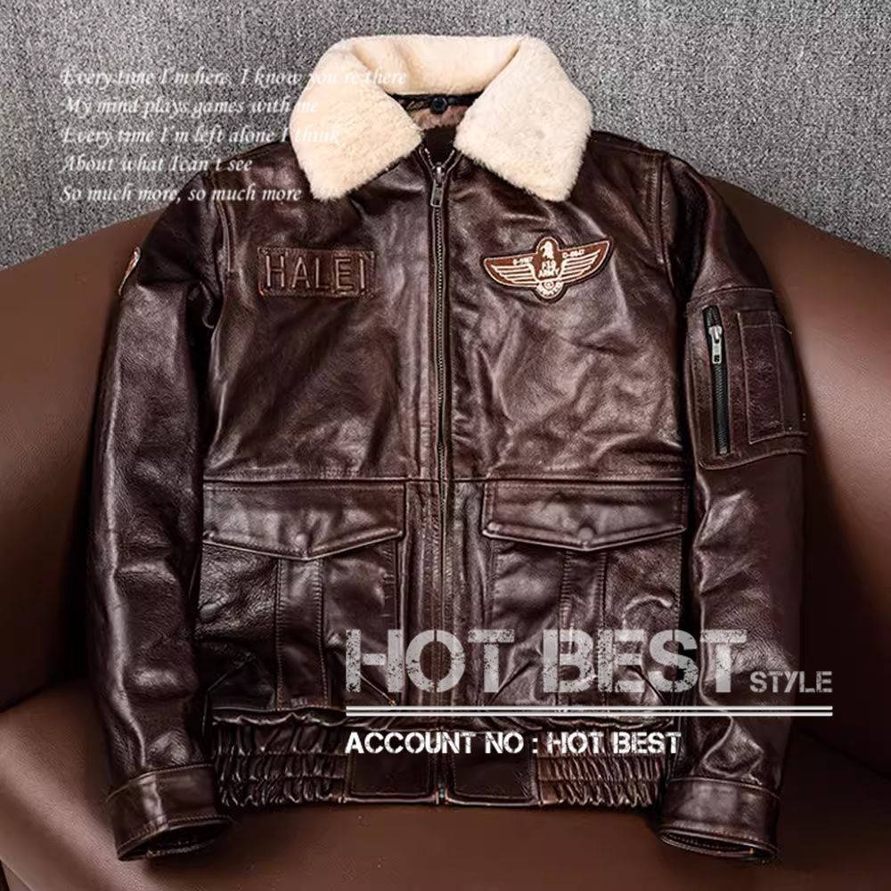 上質　メンズ　レザー　ジャケット　カウスエード　牛革　復刻40年代 アビエイタースタイル レザージャケット 襟ムートン　羊毛　キルティング 中綿 上質革ジャン メンズ カウハイド 牛革 復刻40年代 フライトジャケット