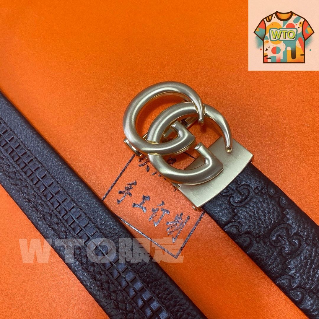 【美品箱付き】GUCCI レザーベルト GGロゴ GUCCI ブラックレザーベルト ダブルGロゴ 箱付き - メルカリ