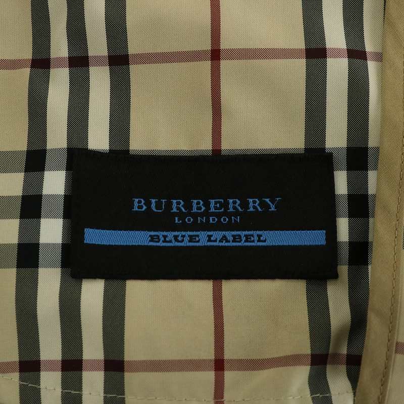 バーバリー ブルーレーベル　ジップアップ ジャケット ノバチェック　ベージュ M バーバリーブルーレーベル BURBERRY BLUE LABEL ジャケット ブルゾン