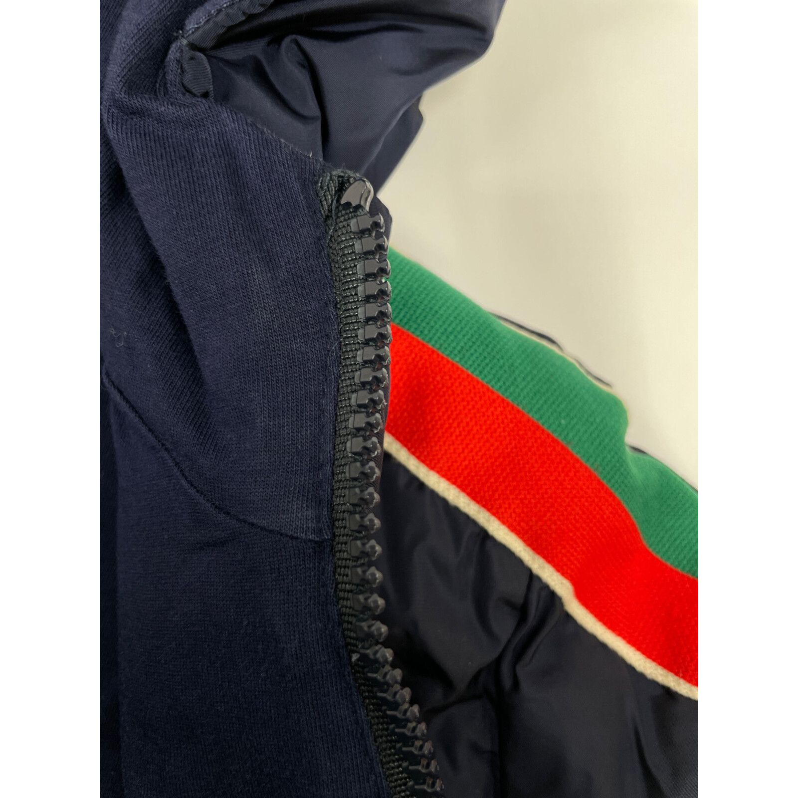 GUCCI ネイビー ジャケット　120センチくらい GUCCI sz IT 44 US XS Mens Navy Shark Logo Patch Zipped