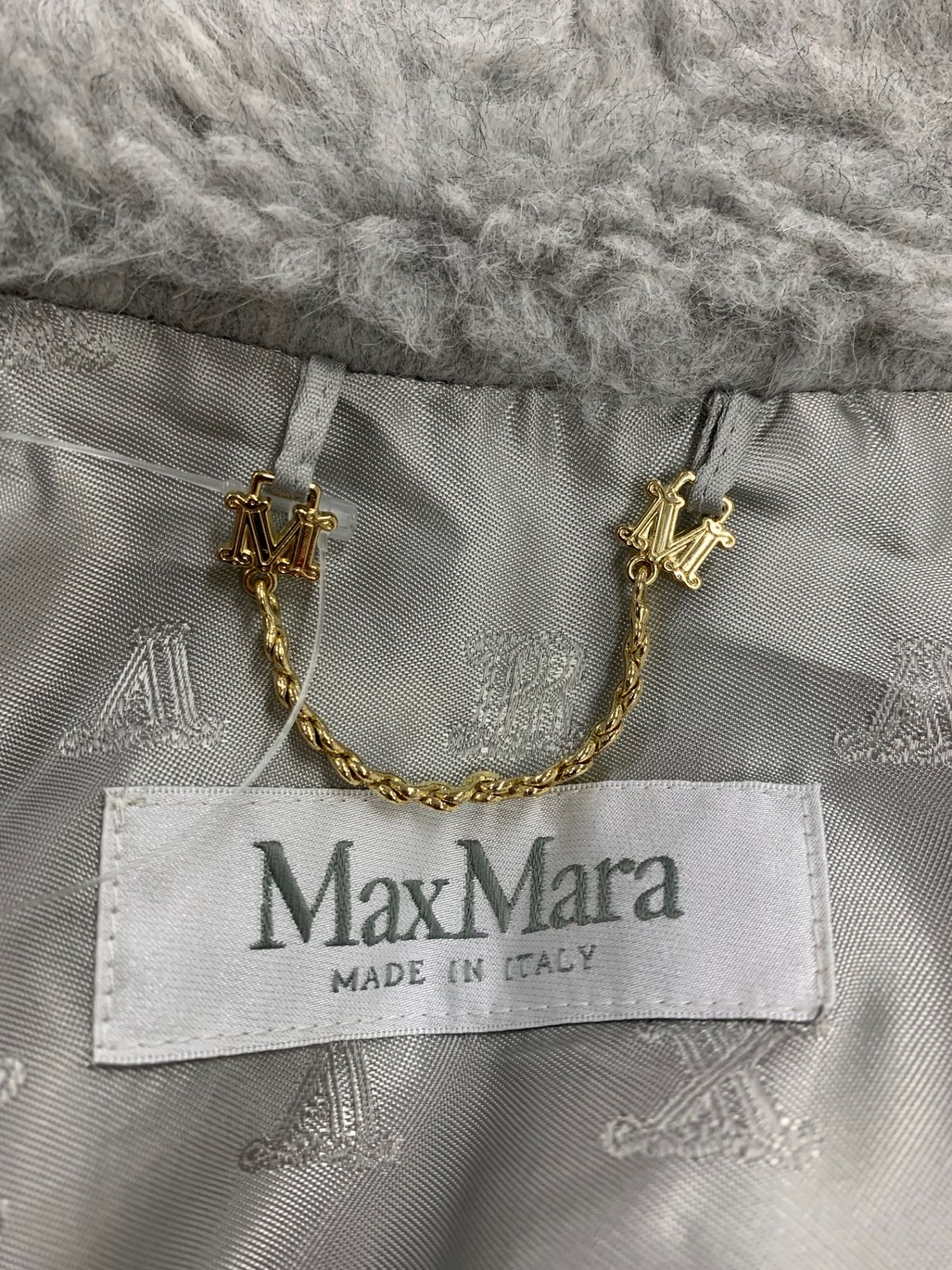 新品未使用 ベアポンチョ　アルパカ素材 グレー テディベア ケープ Max Mara 未使用品△Max マックスマーラ 2023年製 テディベア