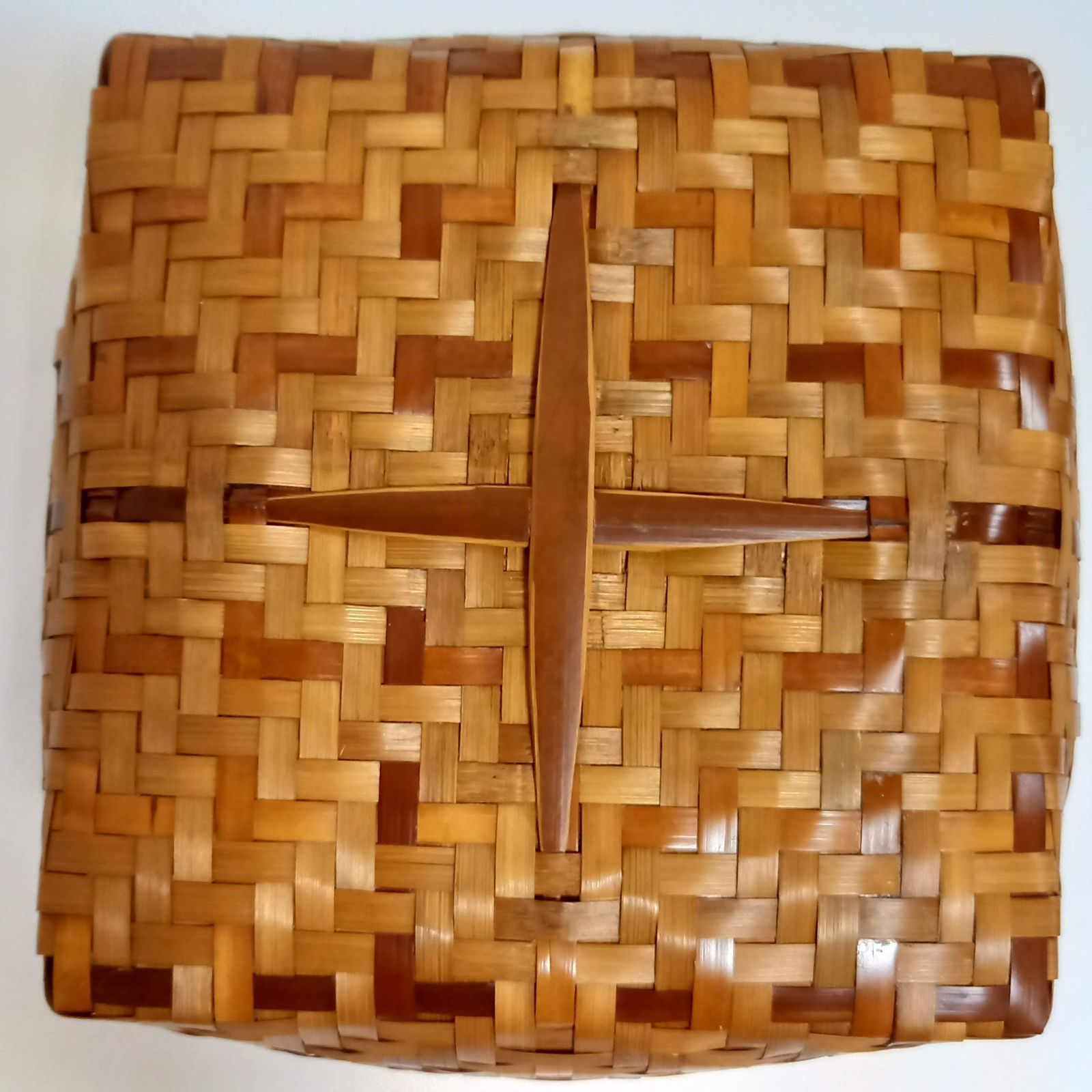 油竹炭斗 風炉用 紙箱入 利休形 炭取 炭点前 茶道具 未使用品