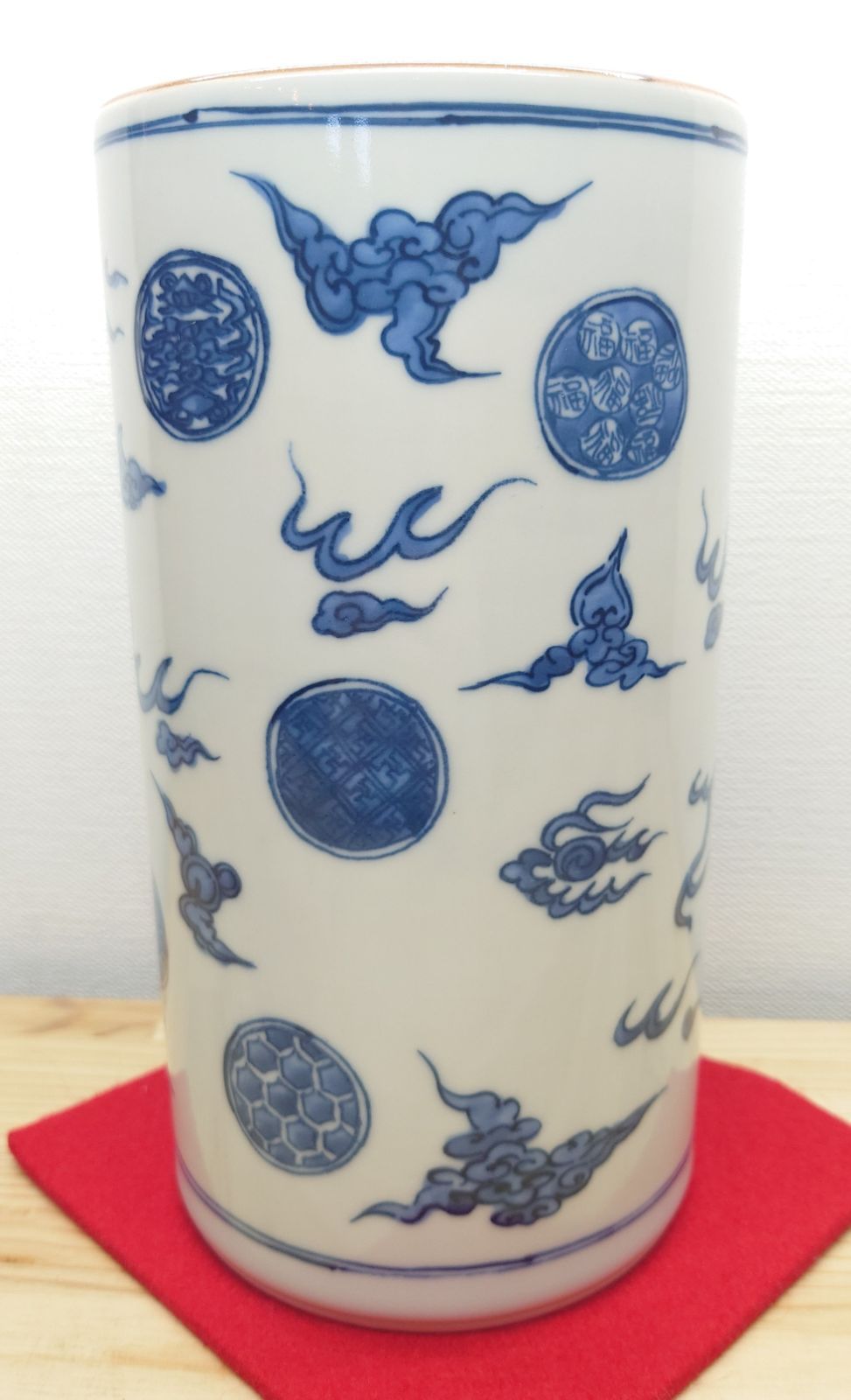 R411 皆具 『平安 手塚玉堂造』『金彩色絵唐草文』 共箱 茶道具 十