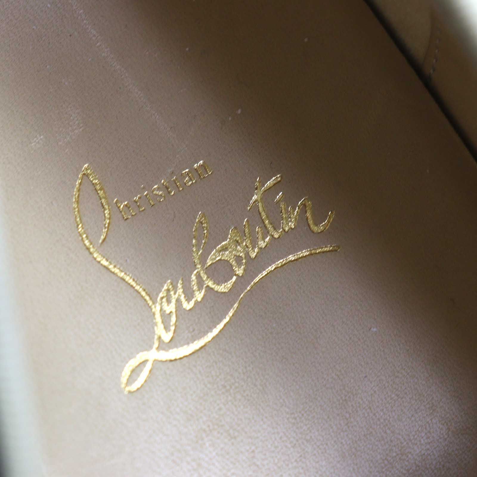 極美品○Christian Louboutin クリスチャンルブタン スパイクスタッズ