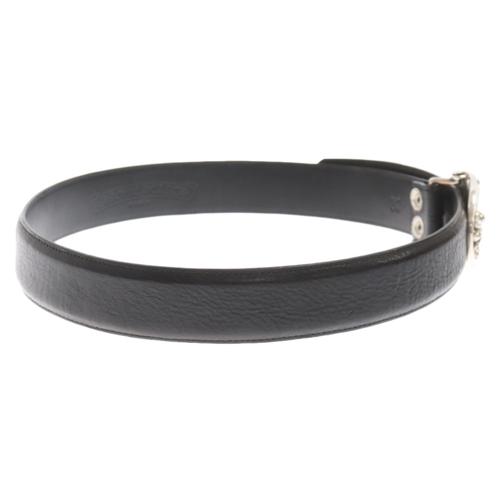 ■ 45655★ クロムハーツ 1.5クラシックオーバルクロス ベルト レザー CHROME HEARTS (クロムハーツ) OVAL CROSS STRAP1.5/1.5