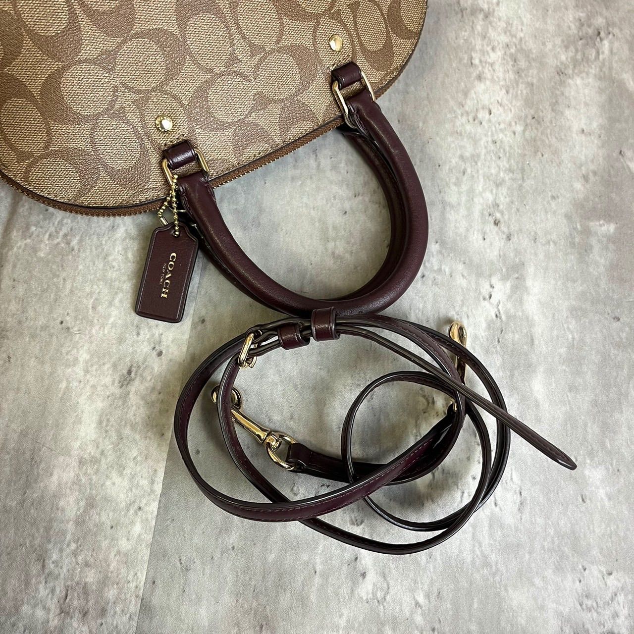 ✨極美品✨ COACH コーチ 2way ショルダーバッグ トートバッグ ドーム 