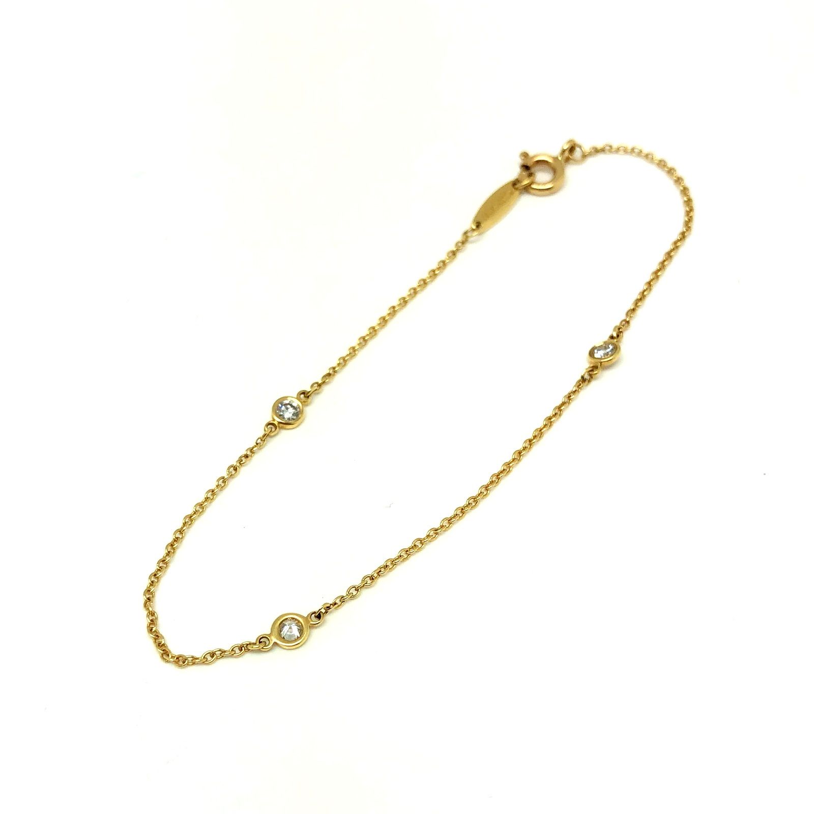 ティファニー バイザヤード 3Pダイヤ ブレスレット 750 K18 - メルカリ