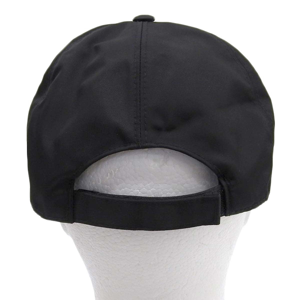 美品】プラダPRADA ナイロンキャップ ユニセックス 黒 Lサイズ 楽天