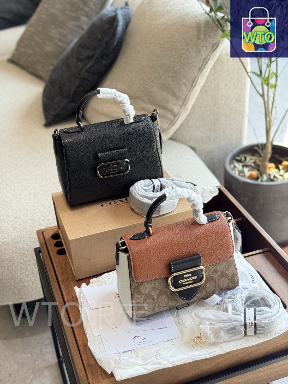コーチ　coach バッグ 今日特価】Chic COACH シックコーチ プリントミックス