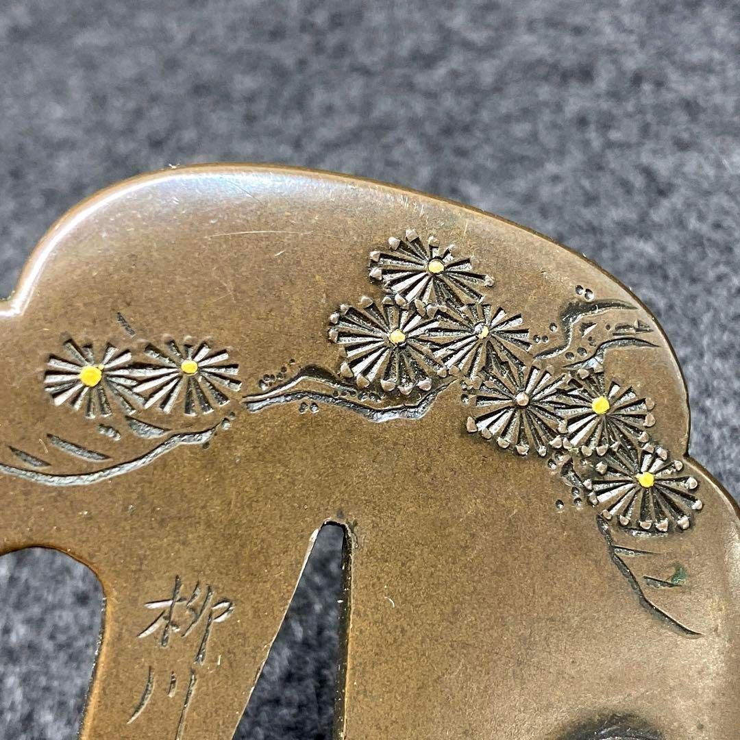 金象嵌布袋鍔 72g