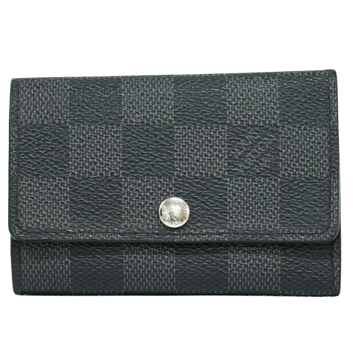 本物 ルイヴィトン LOUIS VUITTON LV ミュルティクレ 6 ダミエ グラフィット キーケース 6連 ブラック グレー N62662 ビトン 雑貨小物 フォロー割