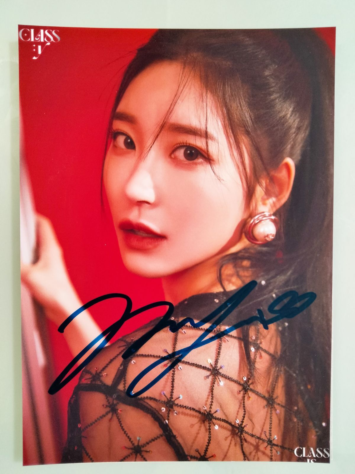 ミョン・ヒョンソ直筆サイン入り2Lサイズ写真…Myung Hyeongseo… ミョン・ヒョンソ直筆サイン2Lサイズ写真… Myung Hyeongseo