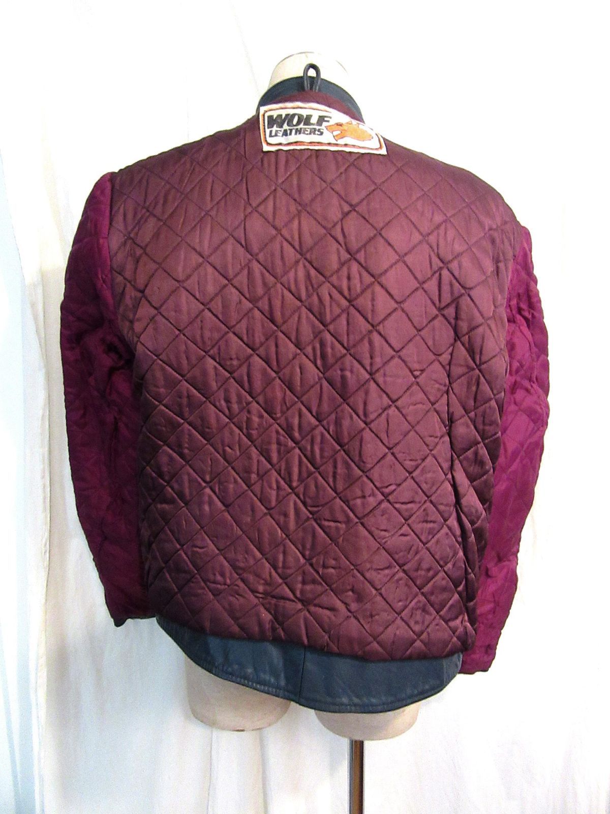 英国製Wolf Leathers ビンテージUKライダース ネイビーブルー