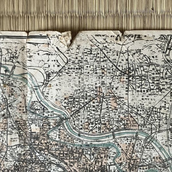 戦災消失 東京地図 都内電車案内図付き 教育社 昭和21年発行