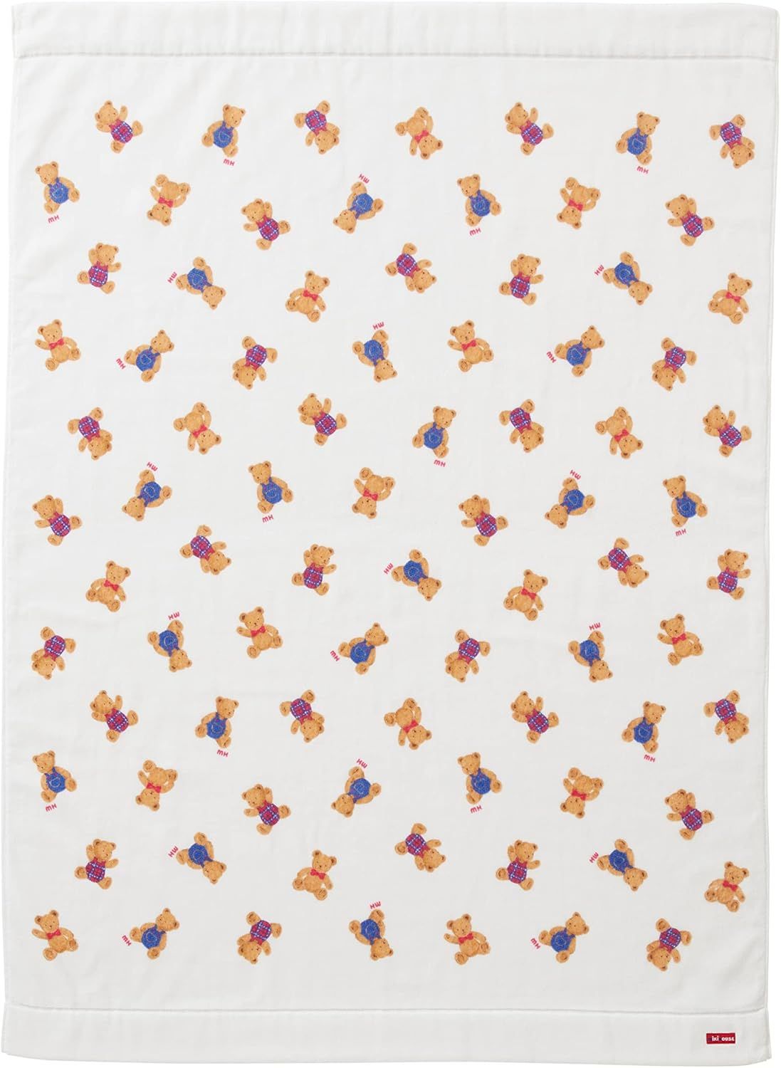 【 ミキハウス 】 タオルケット お昼寝ケット 寝具 綿100％ 日本製 85×115cm 男の子 女の子 ベビー キッズ 赤ちゃん ベビー服 子供服 46-8356-491 白