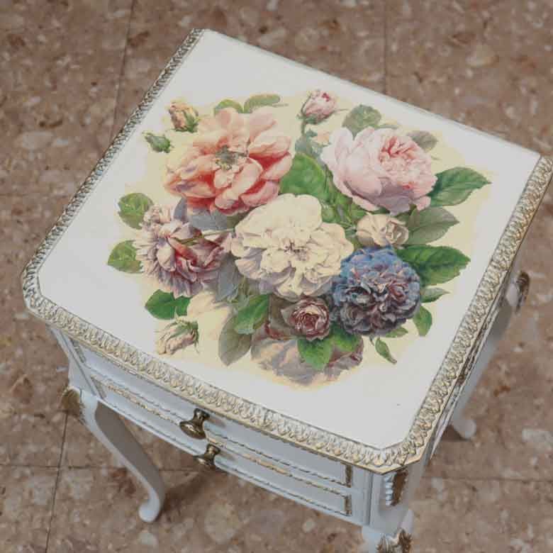 サイドチェスト ヴィンテージ イギリス ホワイト147-2