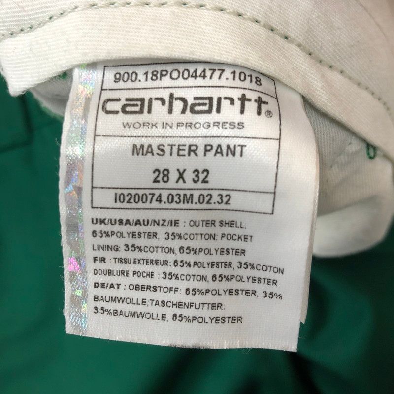 品 Carhartt WIP カーハート ワークインプログレス MASTER PANT IO 20074 マスター パンツ ボトムス 156-250922-KS-27-tei