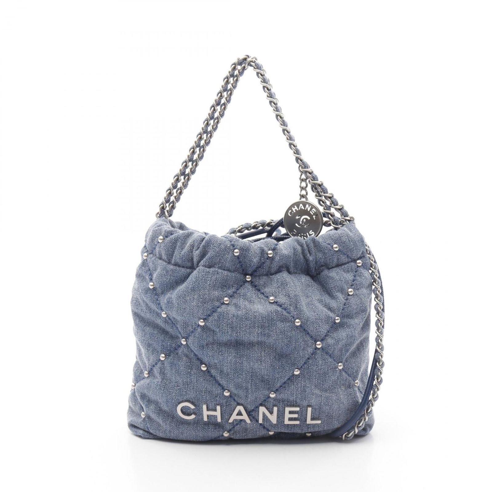ハイセンス♡【CHANEL22】ミニ デニム ショルダーバッグ シャネル CHANEL ショルダーバッグ CHANEL 22 ミニ デニムブルー