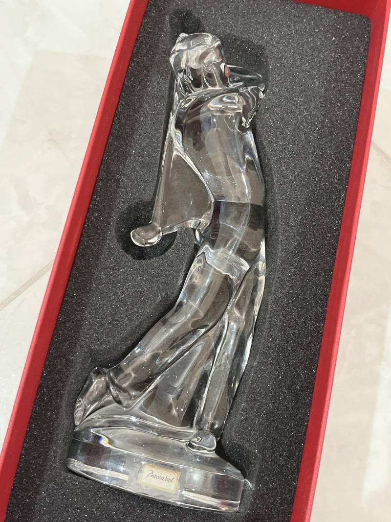 バカラ Baccarat クリスタルガラス ゴルフスイング 置物 バカラ Baccarat クリスタルガラス ゴルフスイング 置物 - メルカリ