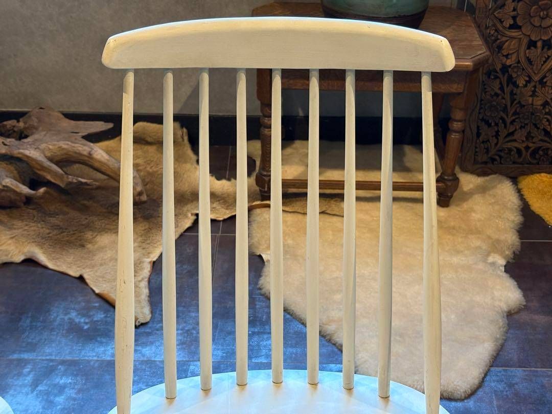 ②太平 ウィンザーチェア　ホワイト　ゴールドスミスチェア　2脚セット　IZ ②太平 ウィンザーチェア ホワイト ゴールドスミスチェア 2脚