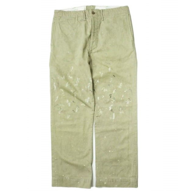 RRL FIELD PAINT SPLATTER CHINO TROUSER | escudea.com