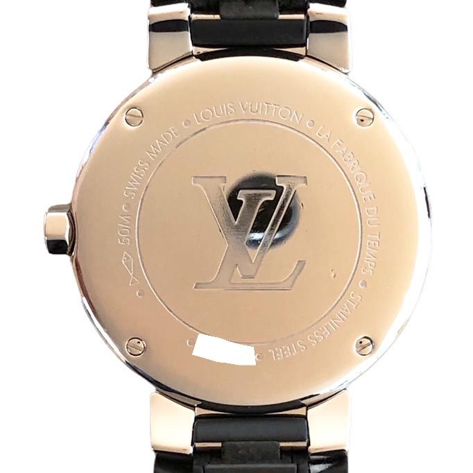 ルイ ヴィトン LOUIS VUITTON QA018Z ブラック /ダイヤモンド レディース 腕時計