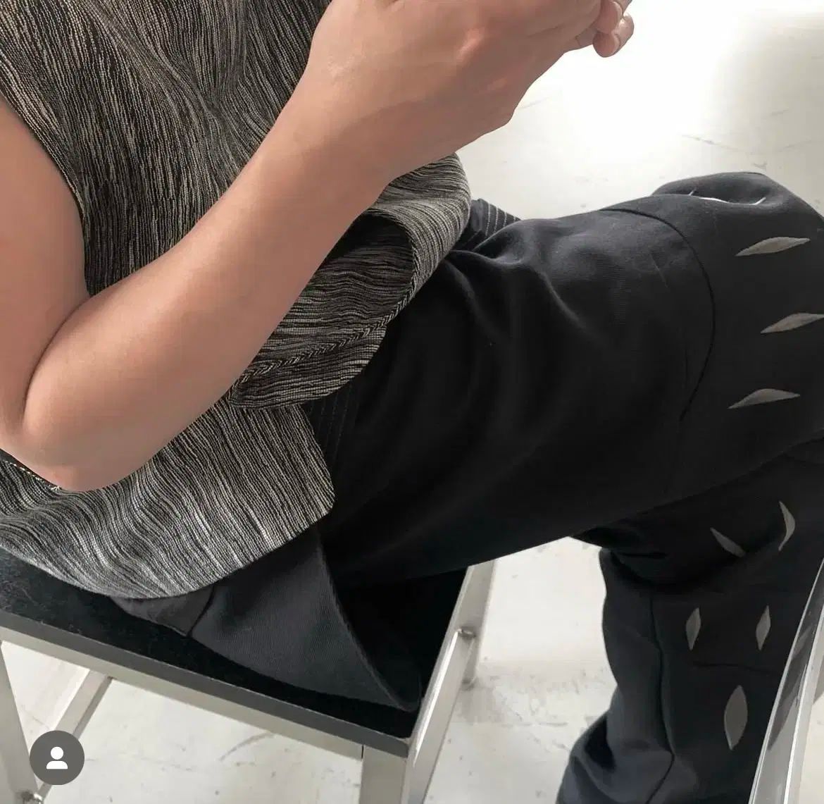 DESCENDANT ブラック チノパン SF WIDE TROUSERS | DESCENDANT