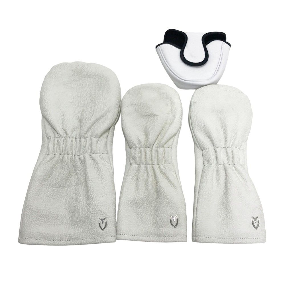 VESSEL ベッセル DR1、FW2、PT1 ヘッドカバー 4点セット ホワイト系  