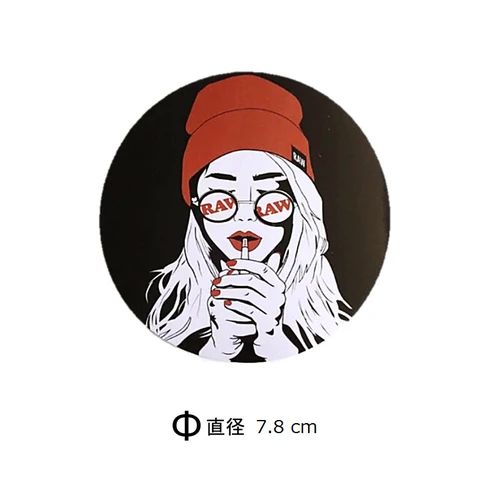 RAW】 メタルトレイ & ステッカー 6枚セット RAW Brazil Girl Rockin